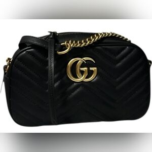 Womens Mens Gucci GG Marmont Small Matelassé Camera Bag